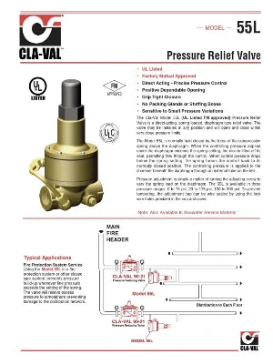 Cla-Val 55L CASING RELIEF VALVE